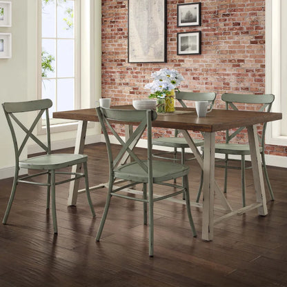 Collin - Modern Wood and Metal Dining Table