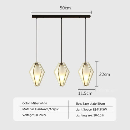 DecorBites™ LED Glass Pendant Light for Home, Cafe, Bar | Modern Designer Art Lamps