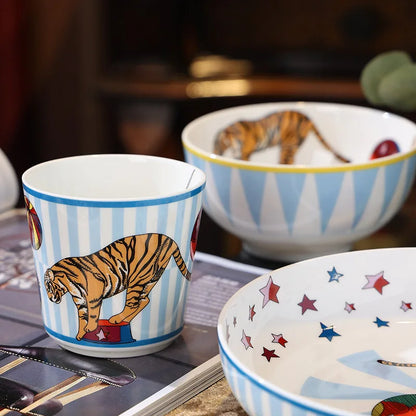 DecorBites™ Circus Troup Kids Tableware Set - Plates, Bowls, Cup, Pot, Dish - Children's Gift