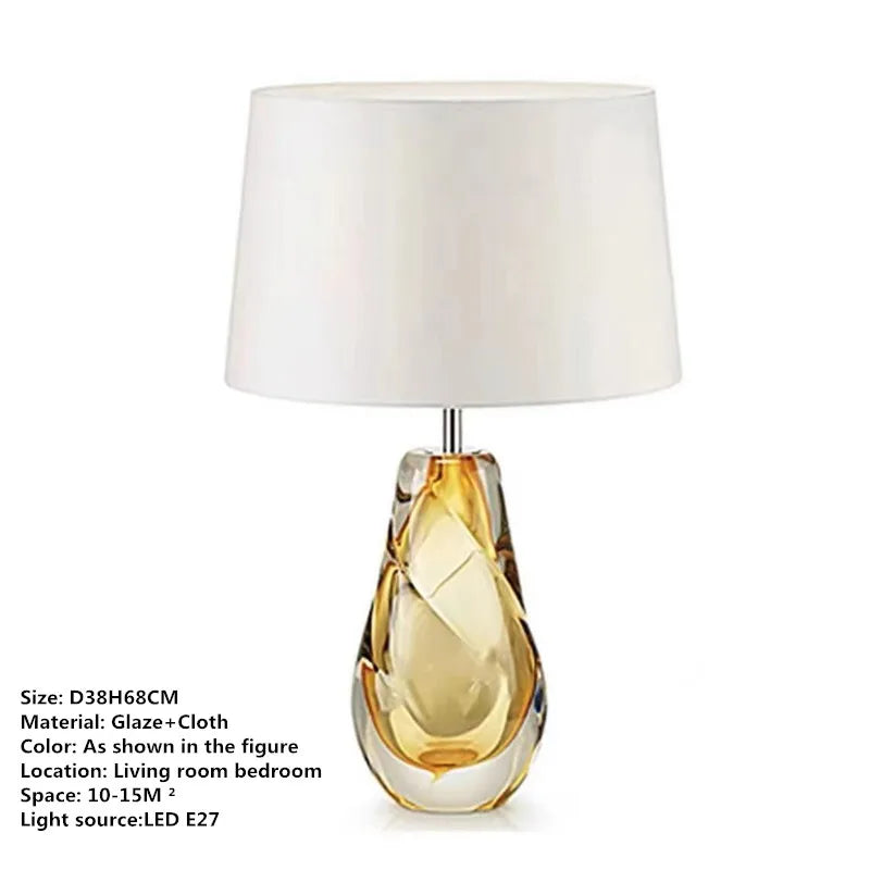 Decorbites™ Glas-Tischleuchte - Nordisches modernes Design für Wohnzimmer, Schlafzimmer, Hotel