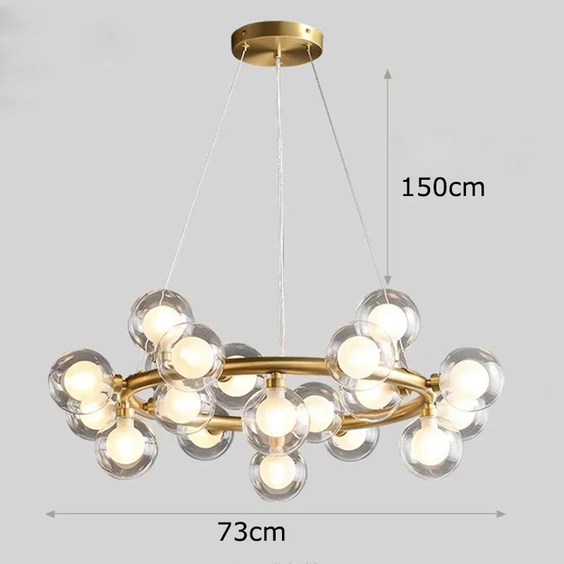 Copper Vintage LED Chandelier