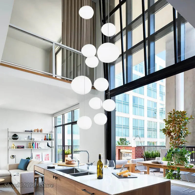 DecorBites™ Gregg Glass Pendant Light: Modern Italy Foscarini LED Hanging Lamp for Dining Room, Kitchen, Loft
