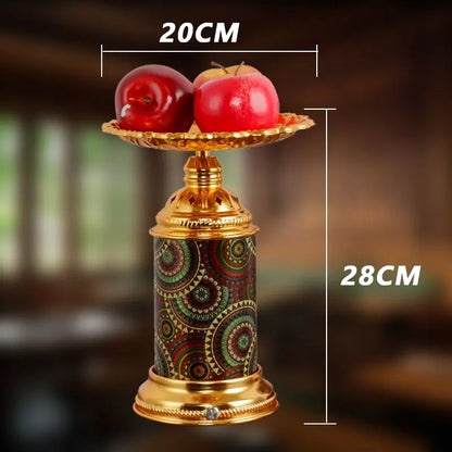 Lámpara de escritorio DecorBites™ con forma de plato de frutas: Recargable, luz nocturna romántica para sala de estar o dormitorio.