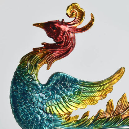 DecorBites™ Chinese Dragon Phoenix Decor for Wine Cabinet Porch Study, Modern Home Gift