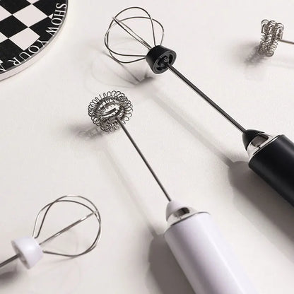 DecorBites™ Electric Milk Frother Mixer 3-Speeds Whisk Blender Foamer Egg Beater