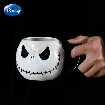 Disney The Nightmare Before Christmas Ceramic Mugs Cartoon Figure Jack Skellington Men Women Creative Coffee Mugs Kids Water Cup