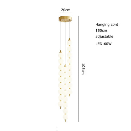 DecorBites™ مصباح LED زجاجي على شكل كرة الطاولة بتصميم آرت ديكو باللون الذهبي والكروم الأسود.