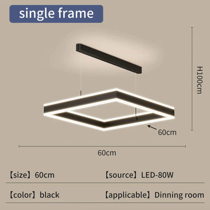 DecorBites™ Large Chandelier: Nordic Loft Staircase Pendant Light