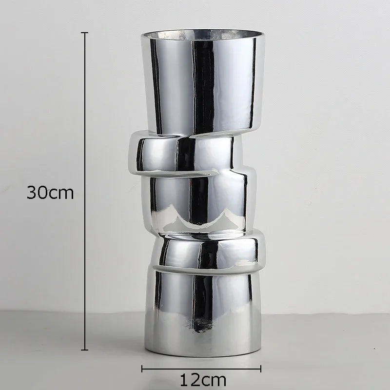 DecorBites™ Glass Vase Hydroponics Twist Shape Terrarium Decoration Accessories