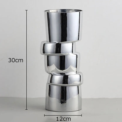 DecorBites™ Glass Vase Hydroponics Twist Shape Terrarium Decoration Accessories