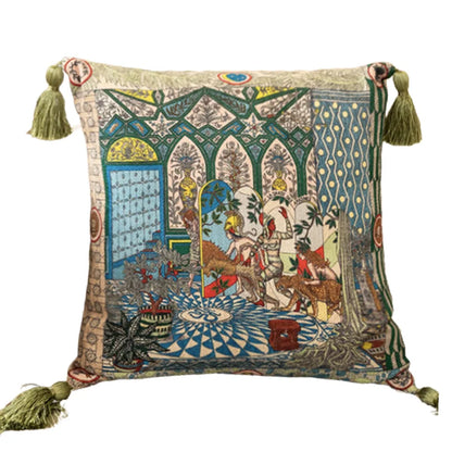 DecorBites™ Elephant Jungle Paradise Throw Pillow Cover