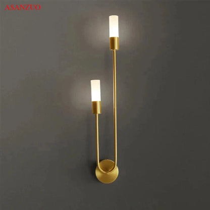 DecorBites™ LED Gold Candlestick Wall Light for Indoor Decor and Ambiance
