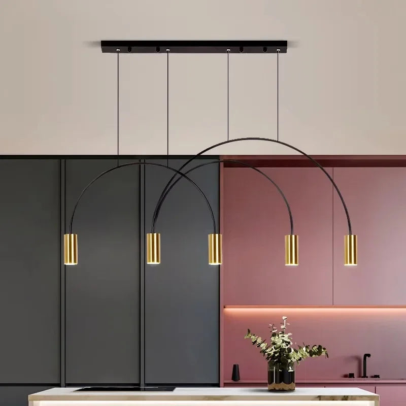DecorBites™ Arc Pendant Light Chandelier - LED Suspension Lamp for Kitchen Island
