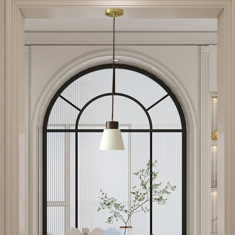 DecorBites™ Ceramic LED Pendant Light Fixture for Home Decor Minimalism Hanging Lamp