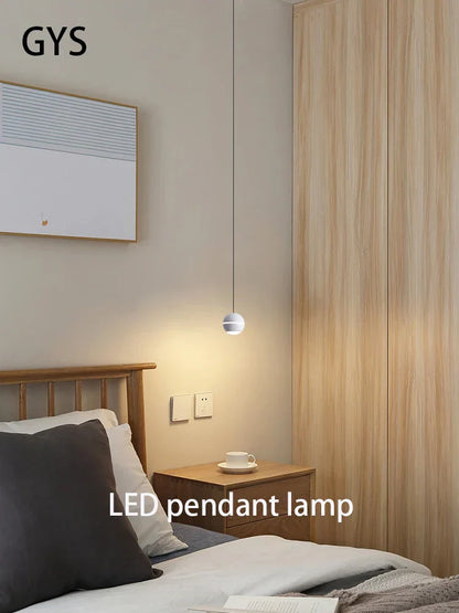 Lámpara colgante LED dorada DecorBites™ de 7 W, lujosa y elegante, ideal para comedor o dormitorio.