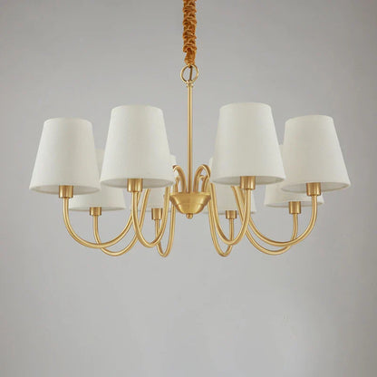 Lámpara de techo DecorBites™ de cobre con pantalla de tela para sala de estar y dormitorio