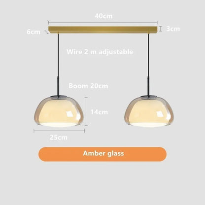Lámpara colgante DecorBites™ Glass Jelly: Diseño minimalista de lujo para el hogar, sala de estar o dormitorio.