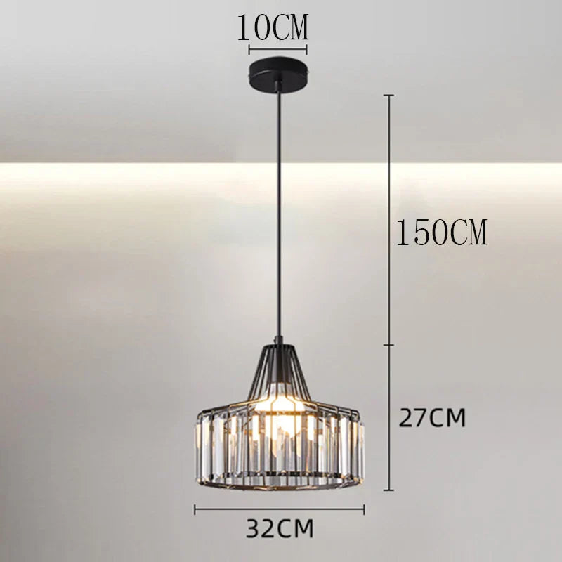 Matte Black LED Chandelier