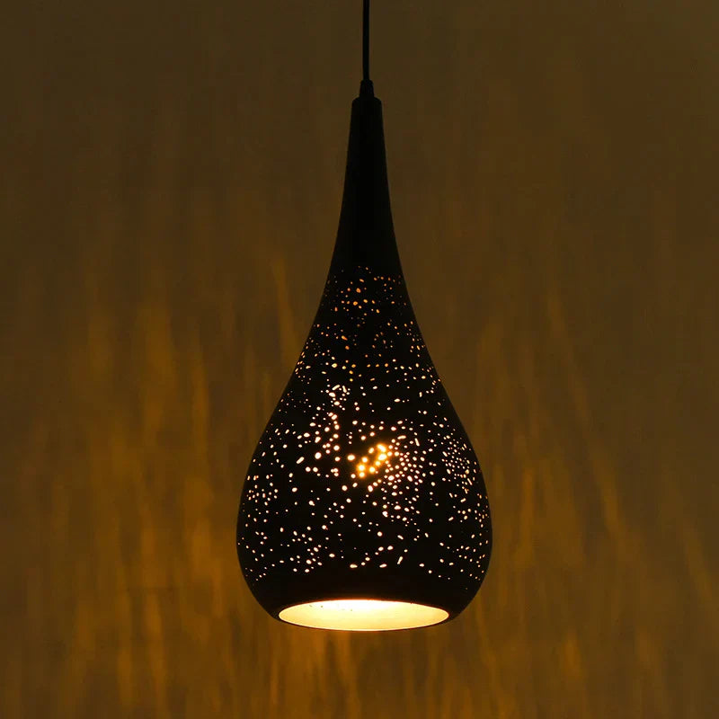 Lámpara colgante hueca de hierro DecorBites™ para comedor, bar, cocina y tienda de ropa