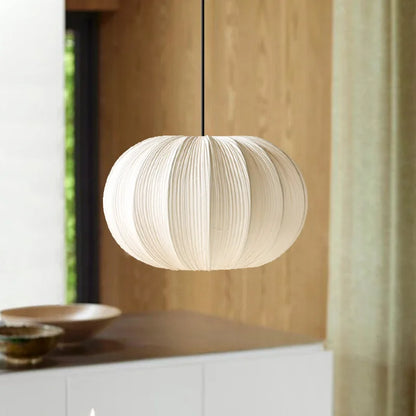 DecorBites™ Japanese Wabi-Sabi Pleated Fabric Pendant Lights for Dining Room & Bedroom