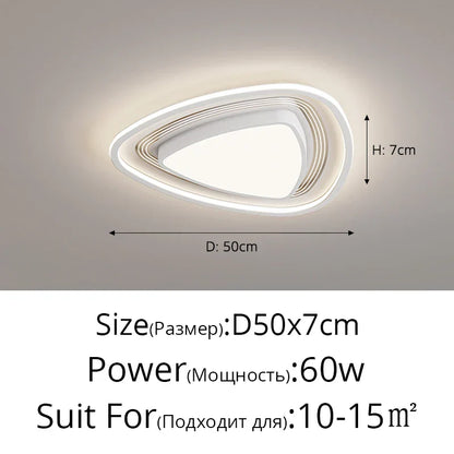 DecorBites™ LED Ceiling Light with Remote Dimming for Modern Nordic Home Decor