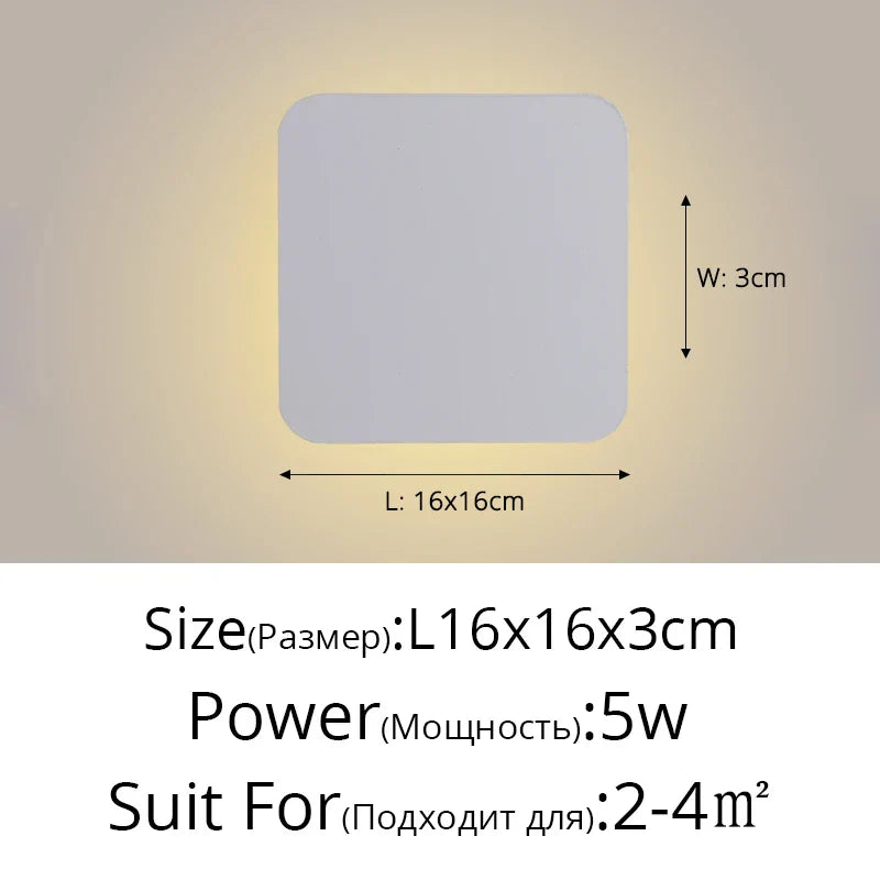 DecorBites™ LED Round Touch Wall Lamps for Bedroom & Aisle Decor