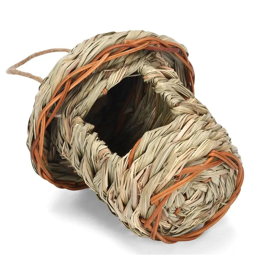 DecorBites™ Handwoven Parrot Bird Nest for Outdoor Gardens