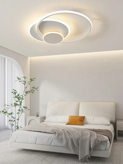 DecorBites™ Circles LED Ceiling Lights Modern Minimalism Dimmable Bedroom Lamp Fixtures