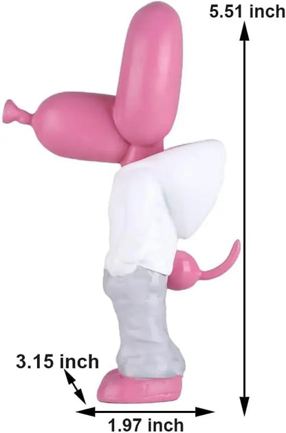 DecorBites™ Balloon Dog Statue Resin Sculpture Modern Home Office Decor