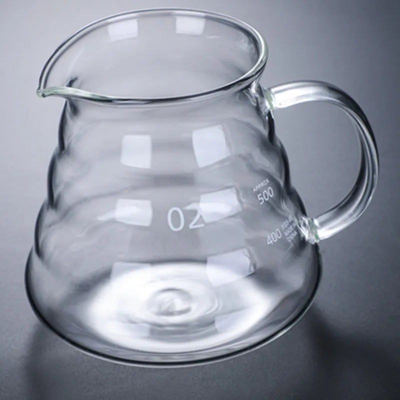 Decorbites™ Glas-Pour-Over-Kaffeemaschine Topf Barista-Brauer Filter-Dripper - 800 ml