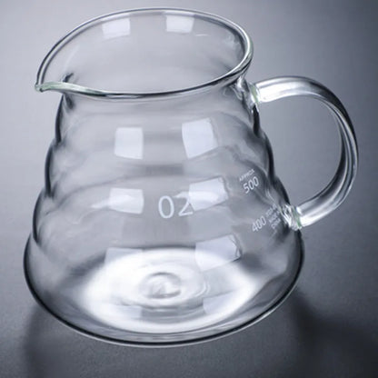 Decorbites™ Glas-Pour-Over-Kaffeemaschine Topf Barista-Brauer Filter-Dripper - 800 ml