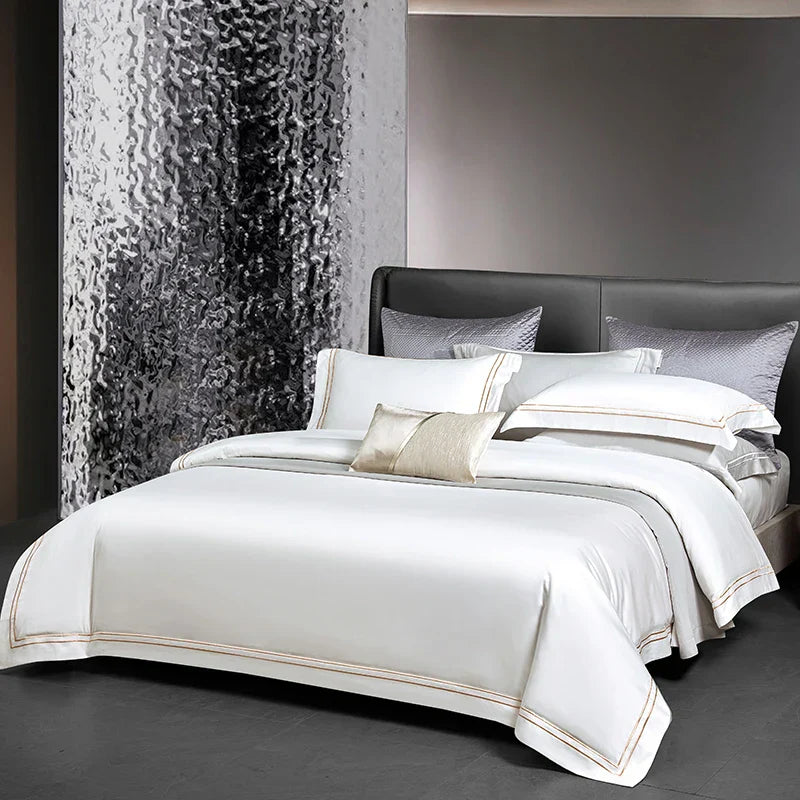 Decobites Luxury Hotel Style 1000TC Embroidery Bedding Set