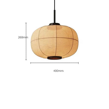 DecorBites™ Japanese Wabi Sabi Fabric Pendant Light: Traditional and Creative Lighting for Dining Room