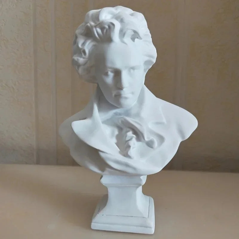 DecorBites™ David Statue Head Sculpture Mini Gypsum Resin Art Craft Home Decor