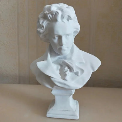 DecorBites™ David Statue Head Sculpture Mini Gypsum Resin Art Craft Home Decor