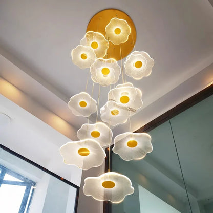 Lámpara colgante de cristal DecorBites™ para escalera, sala de estar o interior