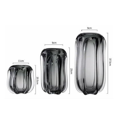 DecorBites™ Glass Vase for Hydroponics & Flower Arrangement - Home Decor Accent