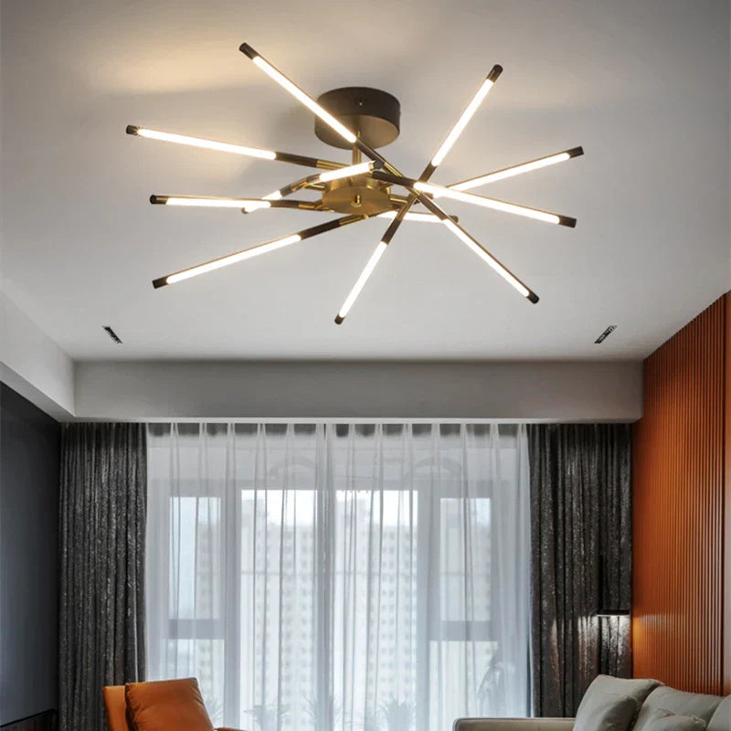 Decorbites™ Gold LED Deckenleuchter für Wohnzimmer Schlafzimmer Küche - Dimmbare Pendelleuchte