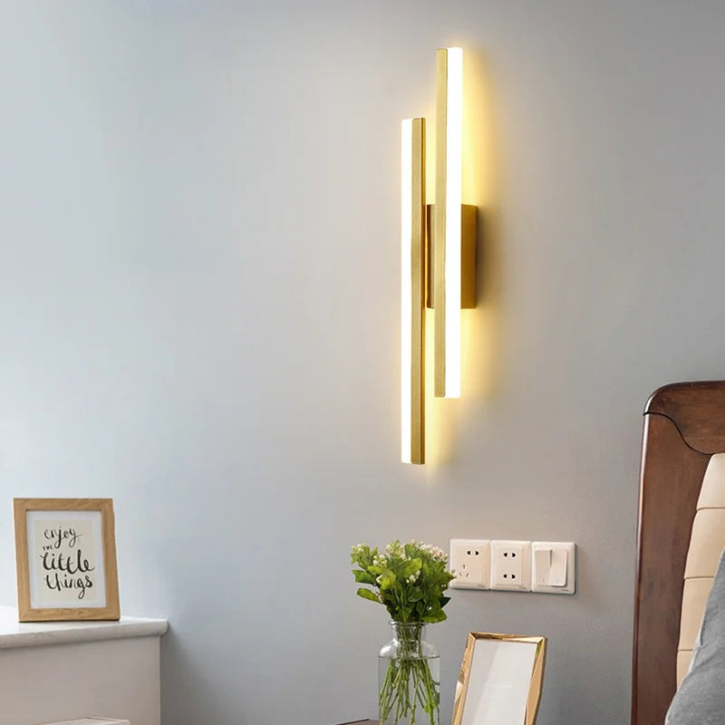 DecorBites™ LED Strip Wall Lamp Luxury Loft Decor Bedroom Bedside Aisle Light