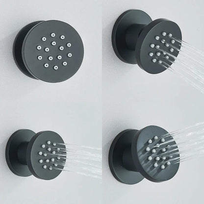 DecorBites™ Brass Body Round Shower SPA Jets for Luxurious Bathroom Massage Experience