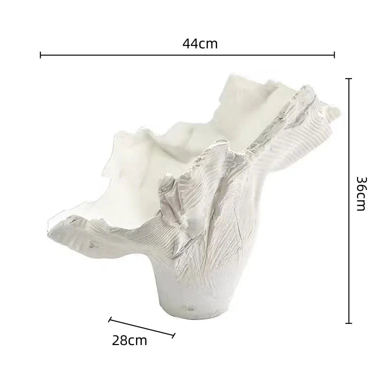 DecorBites™ Irregular Resin Flower Vase Home Decor Floral Arrangement Sculpture