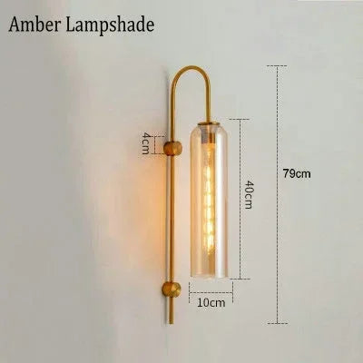DecorBites™ Glass Sconce Wall Lamp for Bedroom Living Room