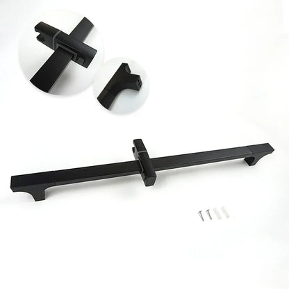 مجموعة قضبان دش DecorBites™ السوداء القابلة للتعديل بثلاث وظائف وتصميم بسيط وخرطوم بطول 1.5 متر