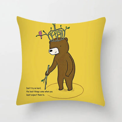 DecorBites™ Hello Cat Pillow Cover - Modern Design for Home Decor - Cute & Cozy