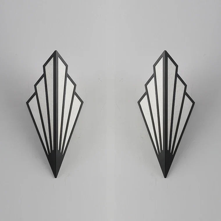 Lámpara de pared interior LED DecorBites™ con forma de abanico para pasillos, escaleras y dormitorios.