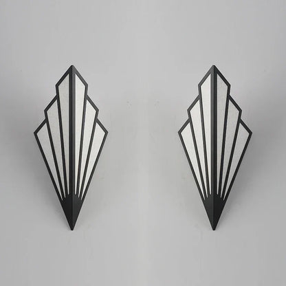 Lámpara de pared interior LED DecorBites™ con forma de abanico para pasillos, escaleras y dormitorios.