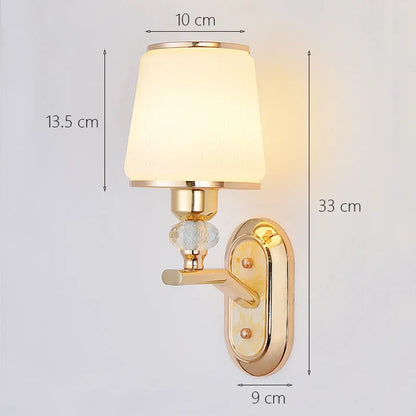 DecorBites™ Crystal Bedside Wall Sconce - Modern Minimalist LED Wall Light - 12W E14