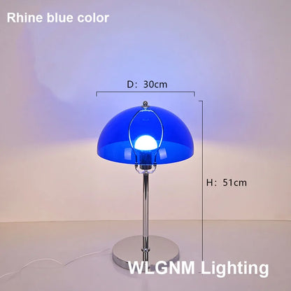 مصباح طاولة DecorBites™ Bauhaus Mushroom، إضاءة ليلية LED من الأكريليك العصري