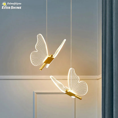 DecorBites™ Butterfly Pendant Lights - Nordic Indoor Hanging Lamp for Living and Dining Room