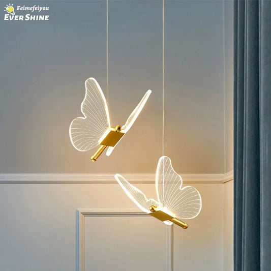 DecorBites™ Butterfly Pendant Lights - Nordic Indoor Hanging Lamp for Living and Dining Room